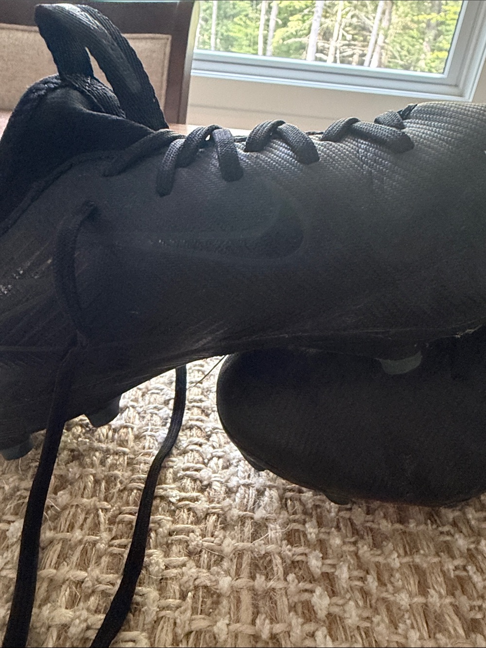 Nike Black Kids Athletic Cleats